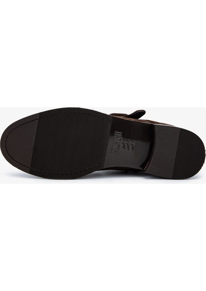 Kadın Hakiki Deri Kahverengi Süet Düz Bot 1167 1014 Bn Bot SK25-26 Kahve Suet indirimleri