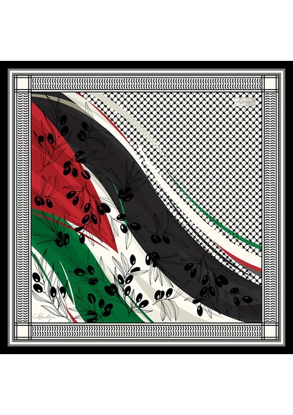 Filistin Serisi %100 Sura Ipek - F102 - 90X90