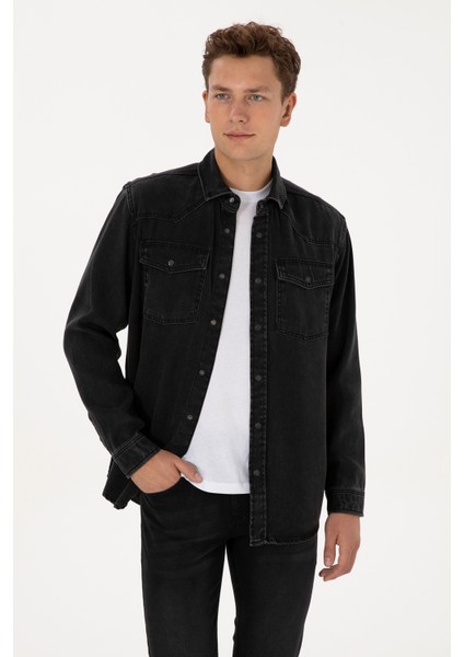 Erkek Siyah Gömlek Jean 50308330-DN0027