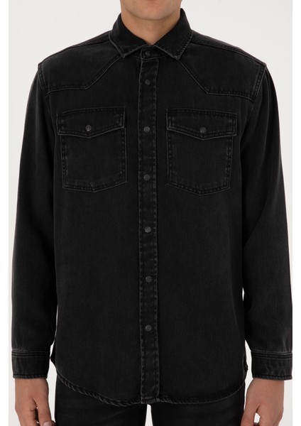 Erkek Siyah Gömlek Jean 50308330-DN0027