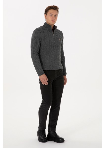 Erkek Gri Pantolon (Kanvas-Chino) 50310150-VR024 modelleri