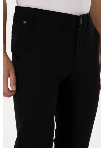 Erkek Siyah Pantolon (Kanvas-Chino) 50308762-VR046 indirimleri