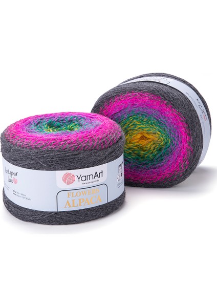 Flowers Alpaca El Örgü Ipi