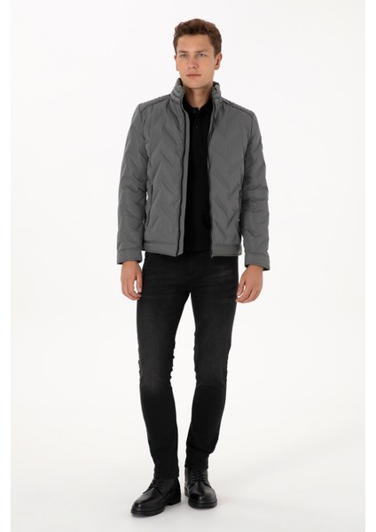 Erkek Gri Mont 50310209-VR024 fırsatları