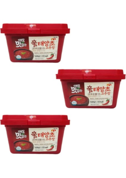 Gochujang Kore Acı Biber Salçası 500GR 3'lü Set
