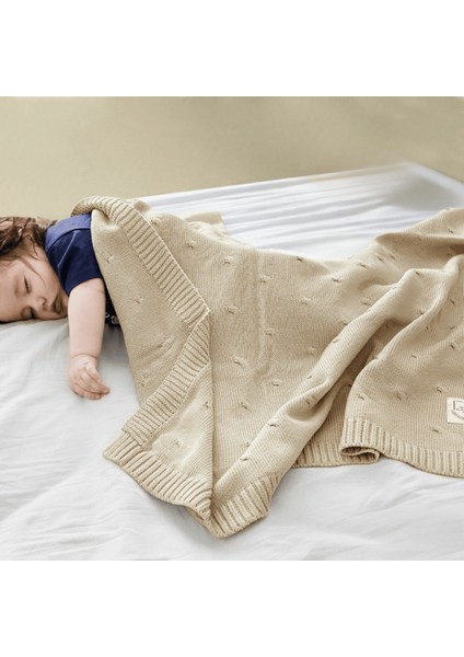 Pamuklu Triko Örgü Bebek Battaniyesi Sycamore fiyatları
