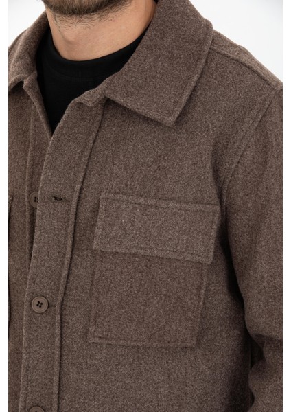 Oversize/regular Fit Düğmeli %100 Pamuk Ceket - Kışlık Basic Model fırsatları