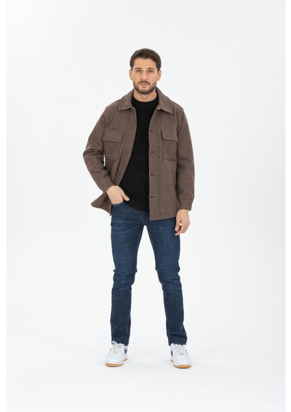 Oversize/regular Fit Düğmeli %100 Pamuk Ceket - Kışlık Basic Model indirimleri