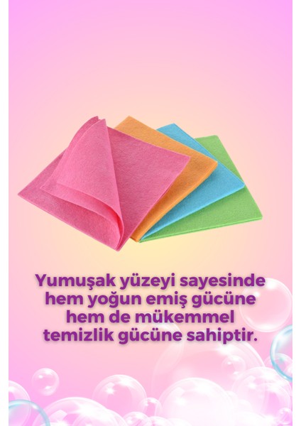 5 Adet Çok Renkli Temizlik Bezi Banyo Mutfak Toz Bezi -Dayanıklı Uzun Ömürlü Mutfak Bezi modelleri