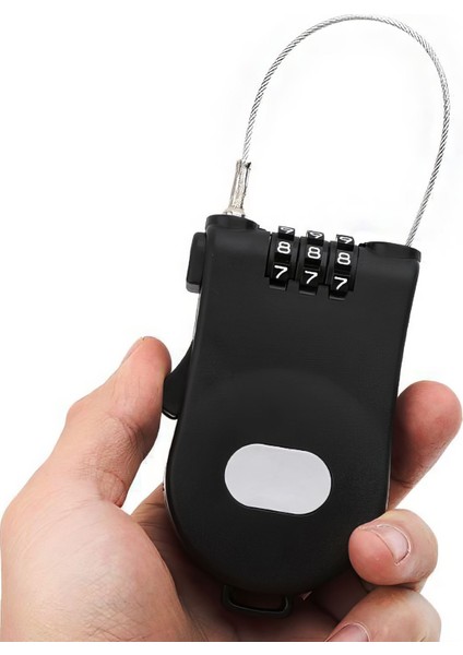 Teleskopik 50 mm Uzayan Şifreli 3 Haneli Dolap Bagaj Kilidi Asma Kilit CIN816SY fırsatları