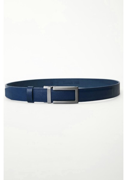 Lacivert Otomatik Tokalı Deliksiz %100 Hakiki Manda Derisi Klasik Erkek Kemeri modelleri