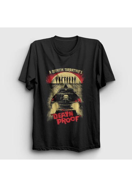 Unisex Siyah Death Proof Quentin Tarantino Yönetmen T-Shirt