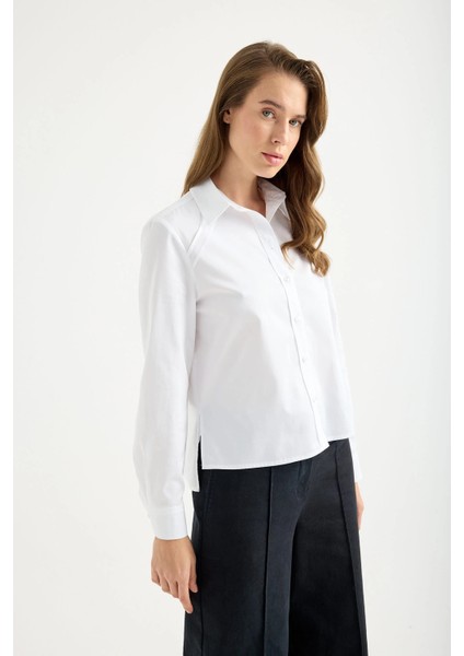 Organik Pamuklu, Dikiş Detaylı Gömlek fiyatları