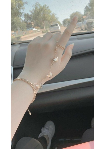 Zarif Şahmeran Kelebek Tasarım El Aksesuarı