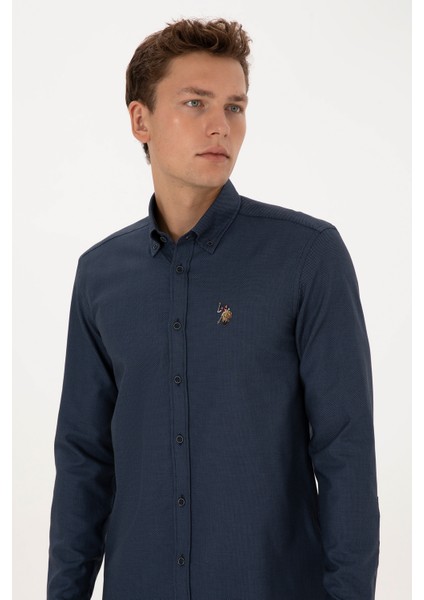 Erkek Açık Lacivert Gömlek Desenli 50308252-VR059 fiyatları