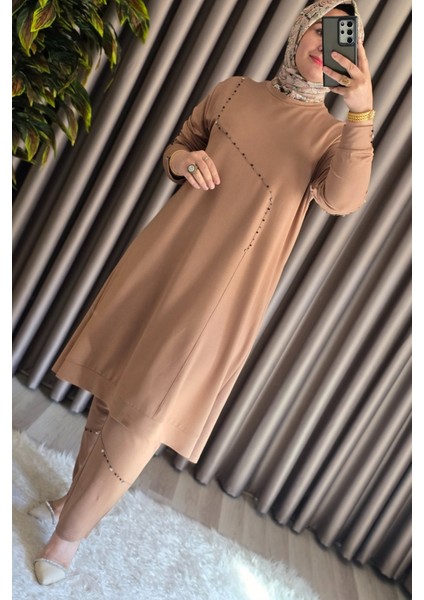 Kadın Tesettür Giyim Büyük Beden Mihra Pantolonlu Ikili Takım fiyatları