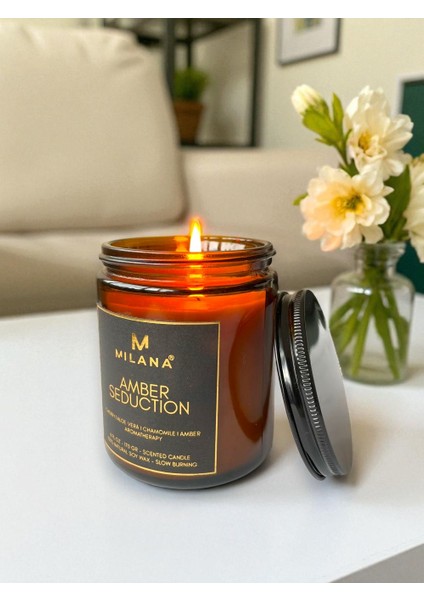 Kavanoz Kokulu Mum Amber Seduction 170 gr fiyatları
