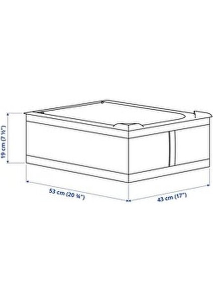 Skubb Hurç Koyu Gri 43X53X19 cm
