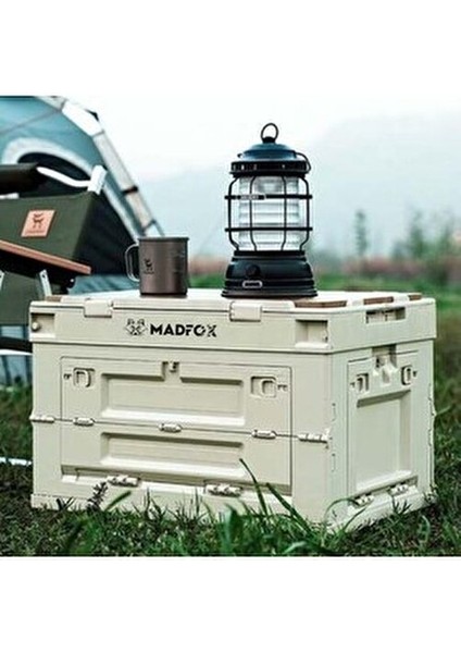 Çok Fonksiyonlu Katlanabilir Kamp Saklama Kutusu 60 Lt