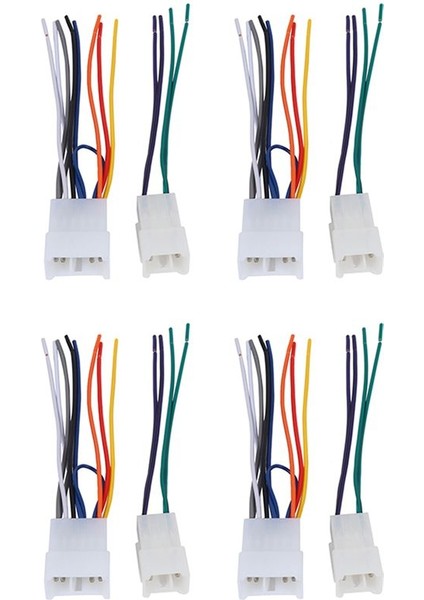 Seçilmiş 1984-UP Toyota Araçları Için Stereo Alıcıyı Bağlamak Için 8x TA02B Tel Kablo Demeti (Yurt Dışından)