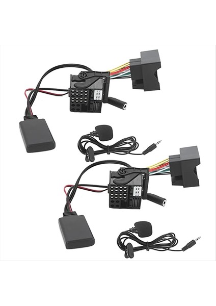 2set Araba Radyosu Bluetooth 5 0 Müzik Aux Kablo Handfree Adaptör Kablo Demet Kiti Bmw E60 E63 E90 E91 (Yurt Dışından)