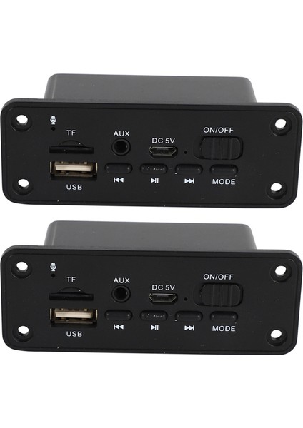 2x Handsfore Mp3 Çalar Kod Çözücü Panosu 2 x 3W Amplifikatör Dc 5V Mp3 Wma Kablosuz Bluetooth 5 0 Kod Çözücü Kartı Ses Modülü (Yurt Dışından)