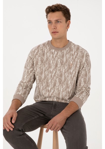 Erkek Koyu Bej Sweatshirt 50309983-VR088