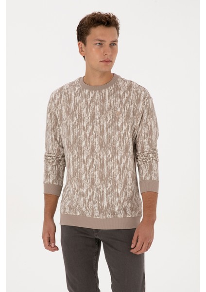 Erkek Koyu Bej Sweatshirt 50309983-VR088 modelleri