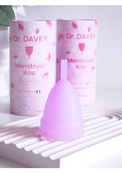 Dr.davey Regl Kabı, Menstrual Kap, Medikal Silikon, Doğum Yapmamış Kadınlar Için Kesesiz (L Beden)