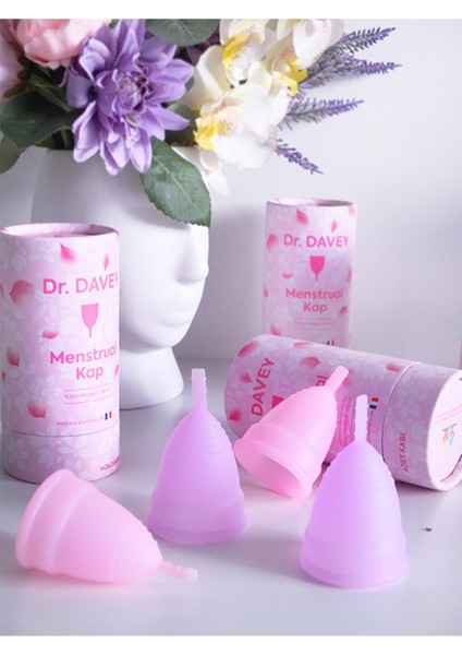 Dr.davey Regl Kabı, Menstrual Kap, Medikal Silikon, Doğum Yapmamış Kadınlar Için Kesesiz (L Beden) modelleri