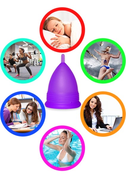 Dr.davey Regl Kabı, Menstrual Kap, Medikal Silikon, Doğum Yapmamış Kadınlar Için Kesesiz (L Beden) fırsatları