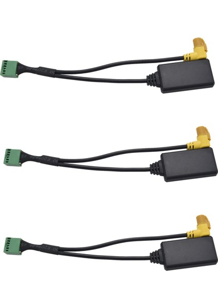 3x Kablosuz Mmı 3g Amı 12 Pın Bluetooth Aux Kablo Adaptörü Kablosuz Ses Girişi For-Audi Q5 A6 A4 Q7 A5 S5 (Yurt Dışından)