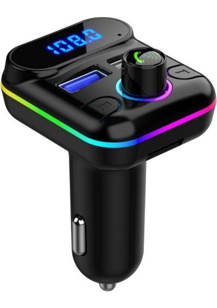Araba Eller Serbest M33 Bluetooth Uyumlu 5 0 Fm Verici Çift USB Şarj Cihazı Kiti Mp3 Modülatör Oynatıcı Disk Oynatıcı (Yurt Dışından)