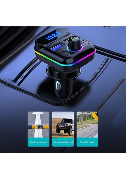 Araba Eller Serbest M33 Bluetooth Uyumlu 5 0 Fm Verici Çift USB Şarj Cihazı Kiti Mp3 Modülatör Oynatıcı Disk Oynatıcı (Yurt Dışından) indirimleri