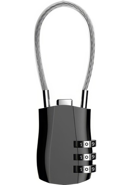 25 mm 3 Haneli Sıfırlanabilir 13 cm Dolap Bagaj Çanta Kilidi Asma Kilit CIN540SY fiyatları