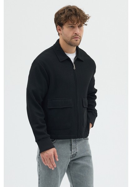 Erkek Triko Örme Fermuarlı Bol Kesim Boxy Fit Ceket Gömlek Overshirt fırsatları