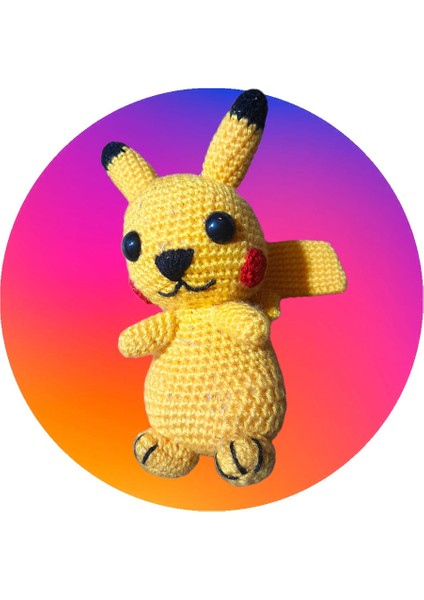 El Yapımı Pikachu Amigurumi Bebek – El Örgüsü Oyuncak | Yumuşak Pamuk Iplikten Sevimli El Işi Oyuncak | Handmade Pikachu Doll modelleri