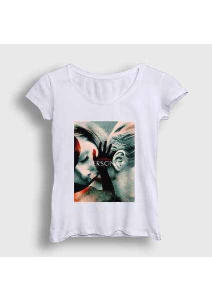Kadın Beyaz Ingmar Bergman Persona T-Shirt