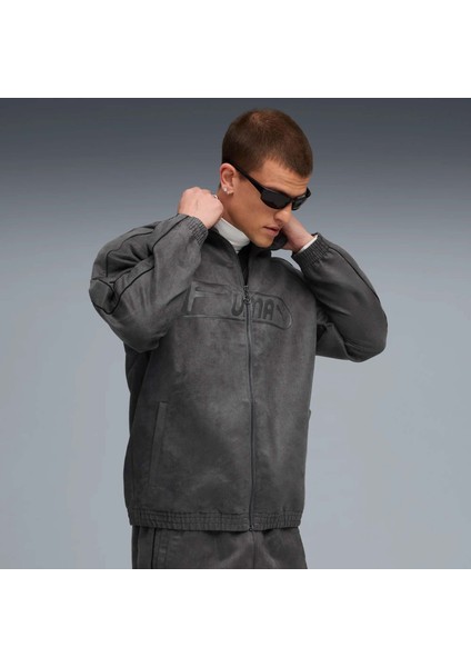 T7 Suede Erkek Gri Ceket (632190-44)