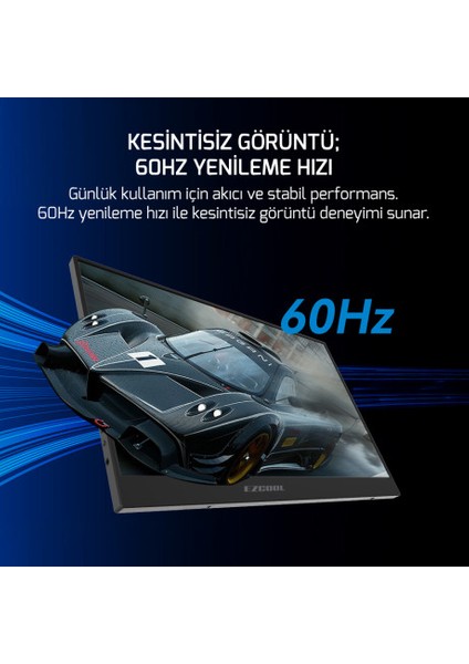 Lıte E15T 4ms 60HZ 15,6" Fhd IPS Dokunmatik Taşınabilir Monitör modelleri