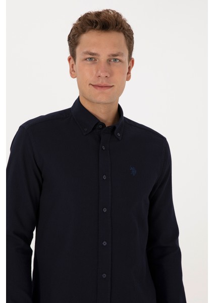 Erkek Lacivert Gömlek Desenli 50308611-VR033 fiyatları