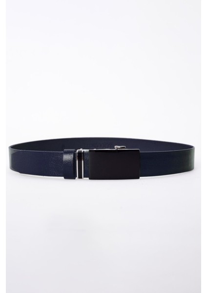 Otomatik Tokalı Deliksiz %100 Hakiki Manda Derisi Klasik Erkek Kemeri Lacivert indirimleri