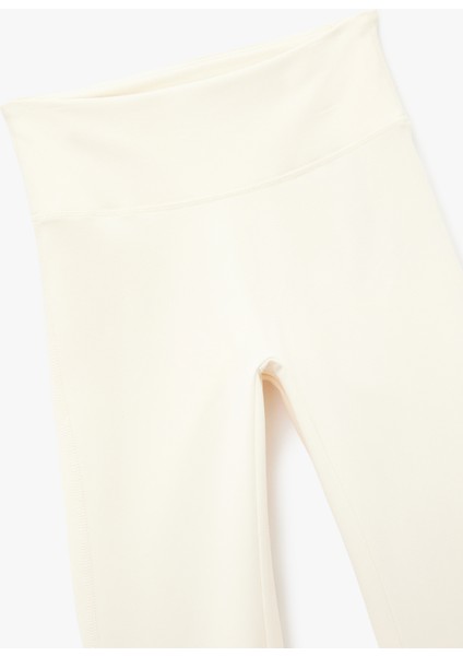 Yüksek Bel Ispanyol Paça Dikiş Detaylı Spor Tayt modelleri