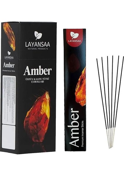 Amber Kokulu Özel Aroma Kokusu Agarbatti Arınma 20 Adet 1 Paket Çubuk Tütsü fiyatları