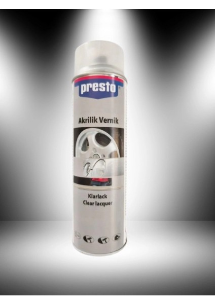 Parlak Şeffaf Sprey Akrilik Vernik 500 Ml.