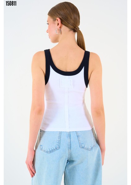 Iki Renkli Atlet - Siyah-Beyaz fiyatları