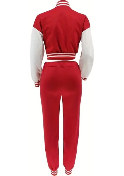 Kadın Uzun Kollu Hakim Yaka Önden Düğmeli Ceket Pantolon Şardonlu Iki Iplik Ikili Takım