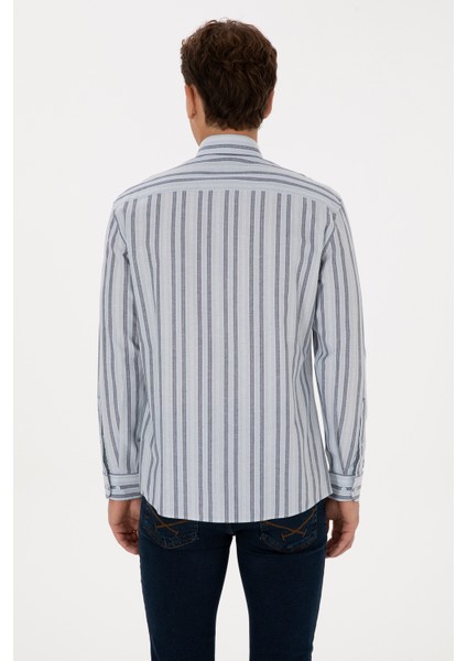 Erkek Açık Mavi Gömlek Desenli 50308593-VR003 indirimleri