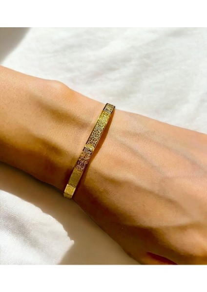 Ayet-el Kürsi Bileklik Paslanmaz Çelik Ayarlanabilir Erkek Kadın Bileklik modelleri