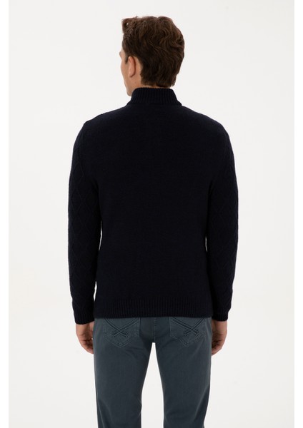 Erkek Lacivert Kazak /triko 50315035-VR033 indirimleri